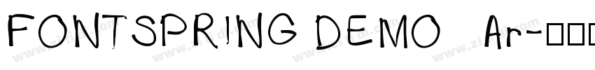 FONTSPRING DEMO   Ar字体转换